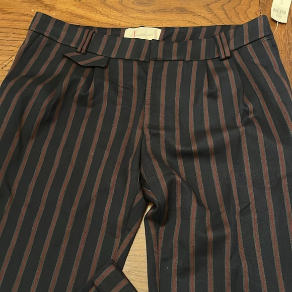Anthropologie low rise striped flare  pants, size 2, NWT - Picture 4 of 14